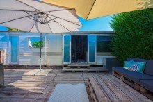  +OASE am See zum Wohlf�hlen, Wohnwagenhaus im Storchencamp, Ruster Bucht, provisionsfrei ,D+