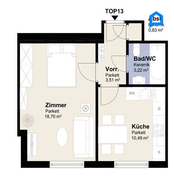  Etagenwohnung Wien