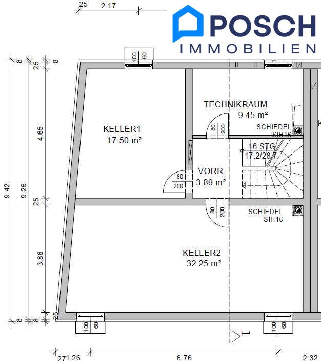 Kellergeschoss Reihenendhaus Wien,Favoriten