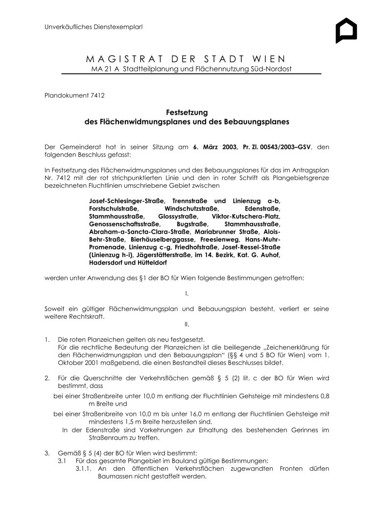  Wohngrundst�ck Wien