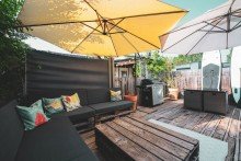  +OASE am See zum Wohlf�hlen, Wohnwagenhaus im Storchencamp, Ruster Bucht, provisionsfrei ,D+