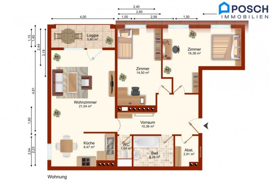  Etagenwohnung Wiener Neudorf