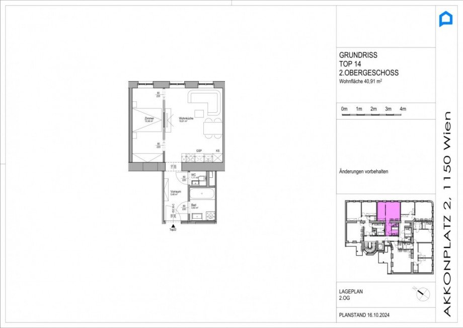 TOP 14, 2. OG Dachgeschosswohnung Wien,Rudolfsheim-F�nfhaus