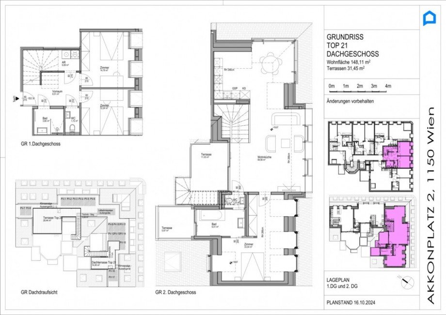 TOP 21, Dachgeschoss Etagenwohnung Wien,Rudolfsheim-F�nfhaus