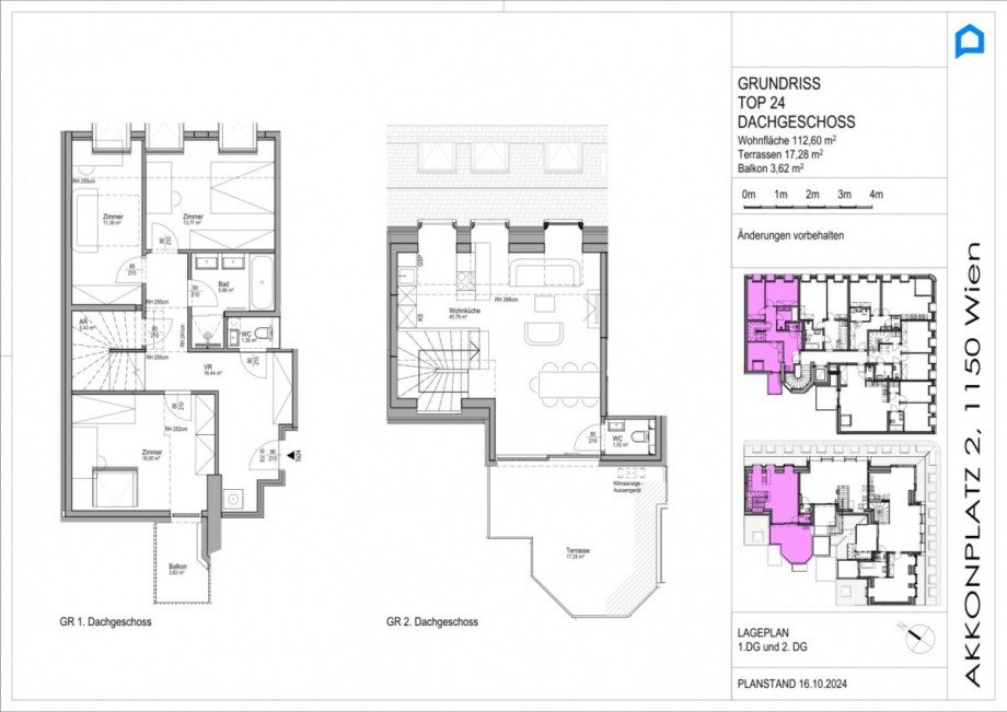 TOP 24, Dachgeschoss Dachgeschosswohnung Wien,Rudolfsheim-F�nfhaus
