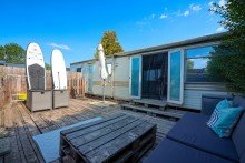  +OASE am See zum Wohlf�hlen, Wohnwagenhaus im Storchencamp, Ruster Bucht, provisionsfrei ,D+