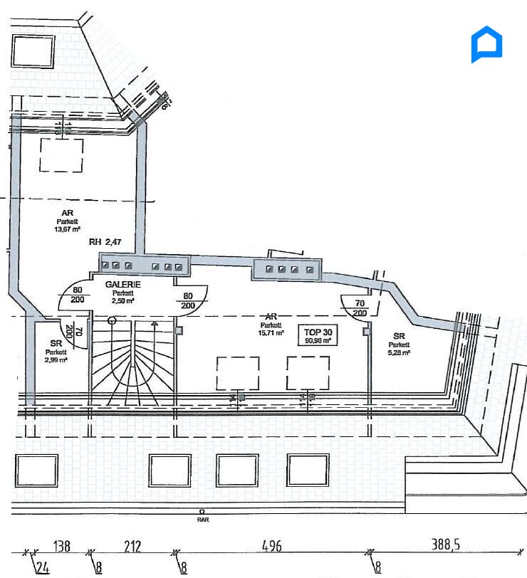  Dachgeschosswohnung Wien