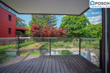  Super Lage beim Beethovengang,  4 Zimmer mit 8m� West-Terrasse/ Loggia, Beethovens Garten, Ruhelage mit Gr�nblick, 2 B�der, 2 WC, 1. OG, Lift, Tiefgarage,