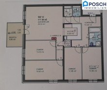 + NEUWERTIGST + 5 Zimmer * auf einer Ebene* ruhige Eckwohnung, *IC* WEST-Balkon/ Terrasse, Lift, Tiefgarage, barrierefrei, Ziegel-massiv, Ruhelage, Top Infrastruktur !!